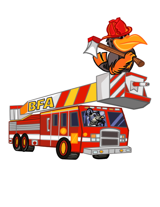 Irons the Oriole — Ladder Truck sticker